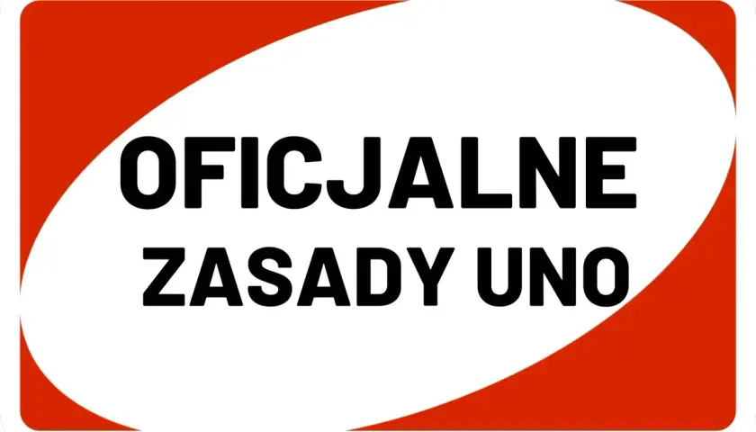 Oficjalne zasady gry Uno, jak na pustej karcie.