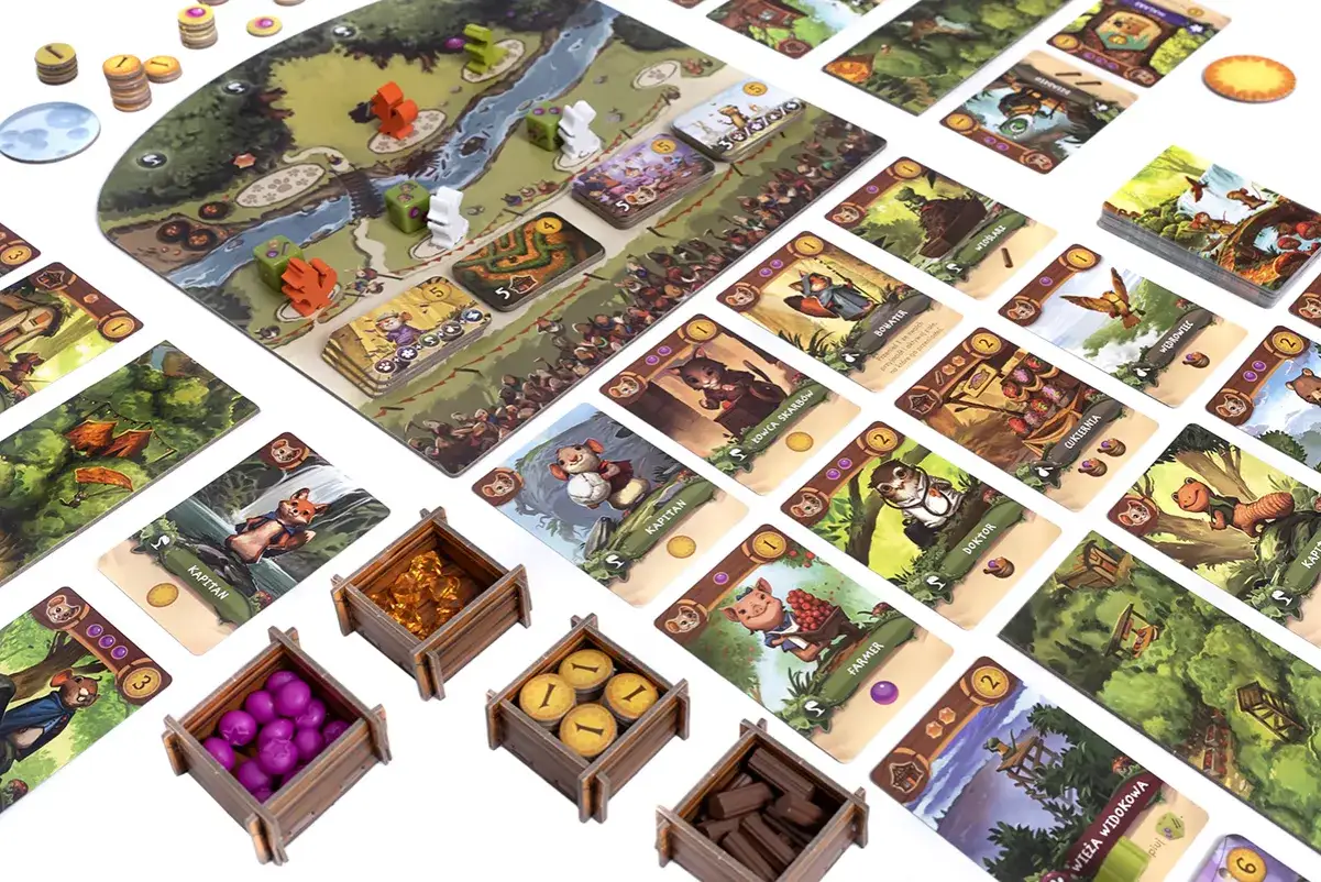 gra planszowa Everdell lub Parki