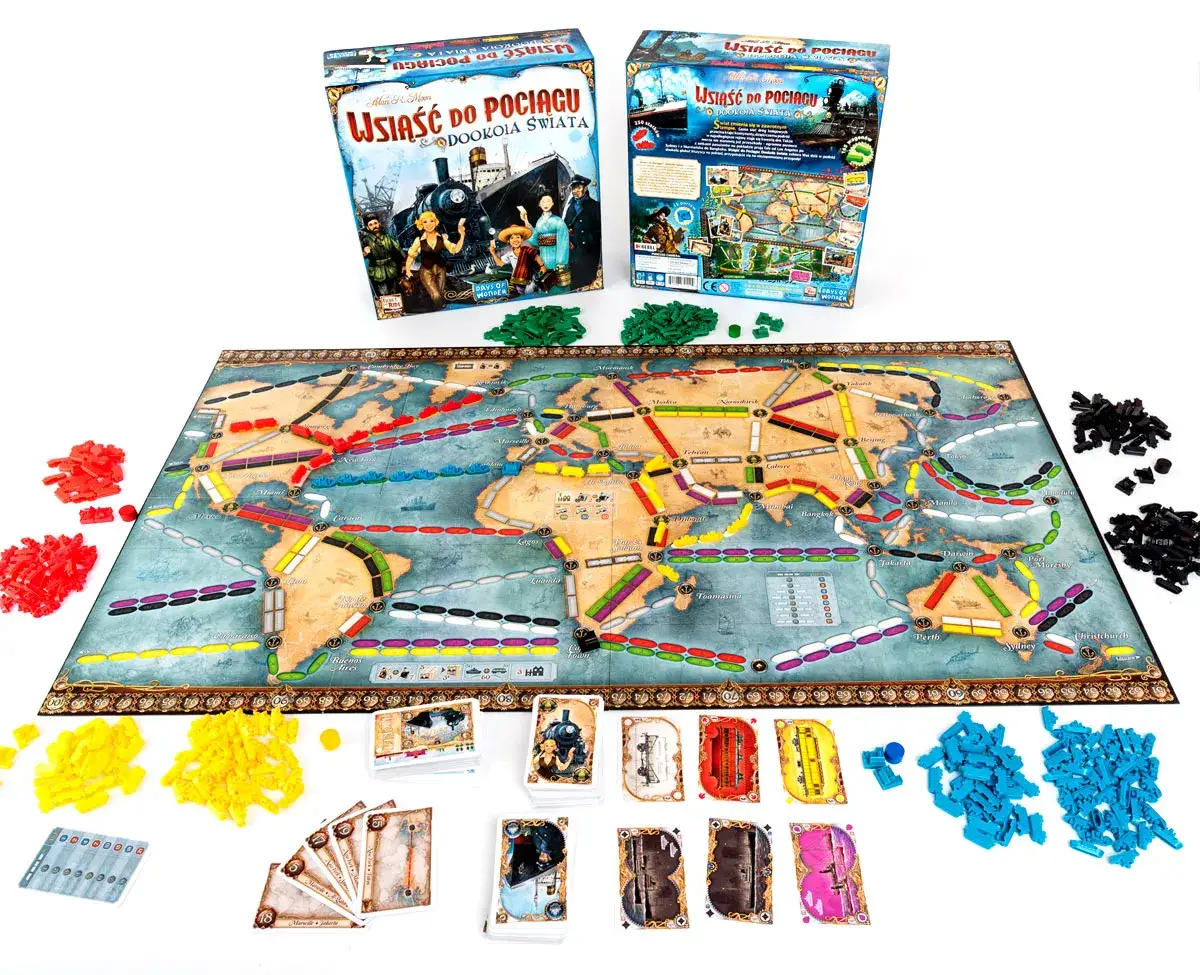 Gry planszowe Dixit Wsiąść do Pociągu Everdell Domek Azul Tajniacy Catan Junior